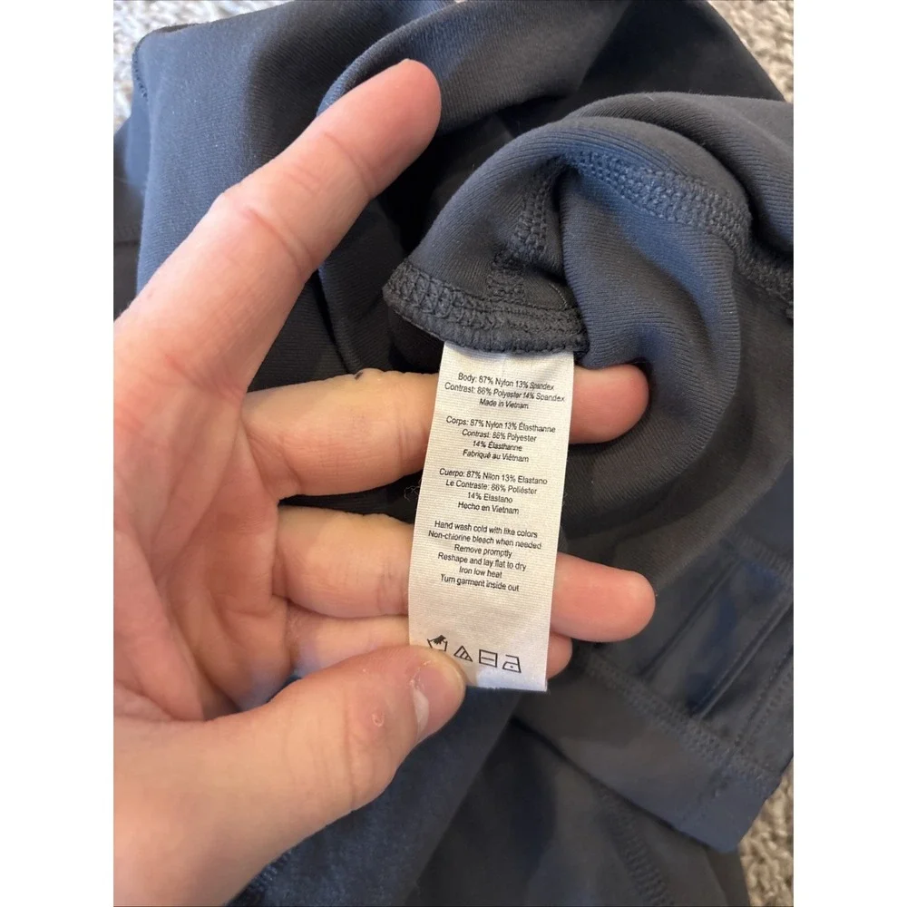 Alo Yoga Moto Leggings Womens Size Small High-Waist High Waisted Stretch Gray
